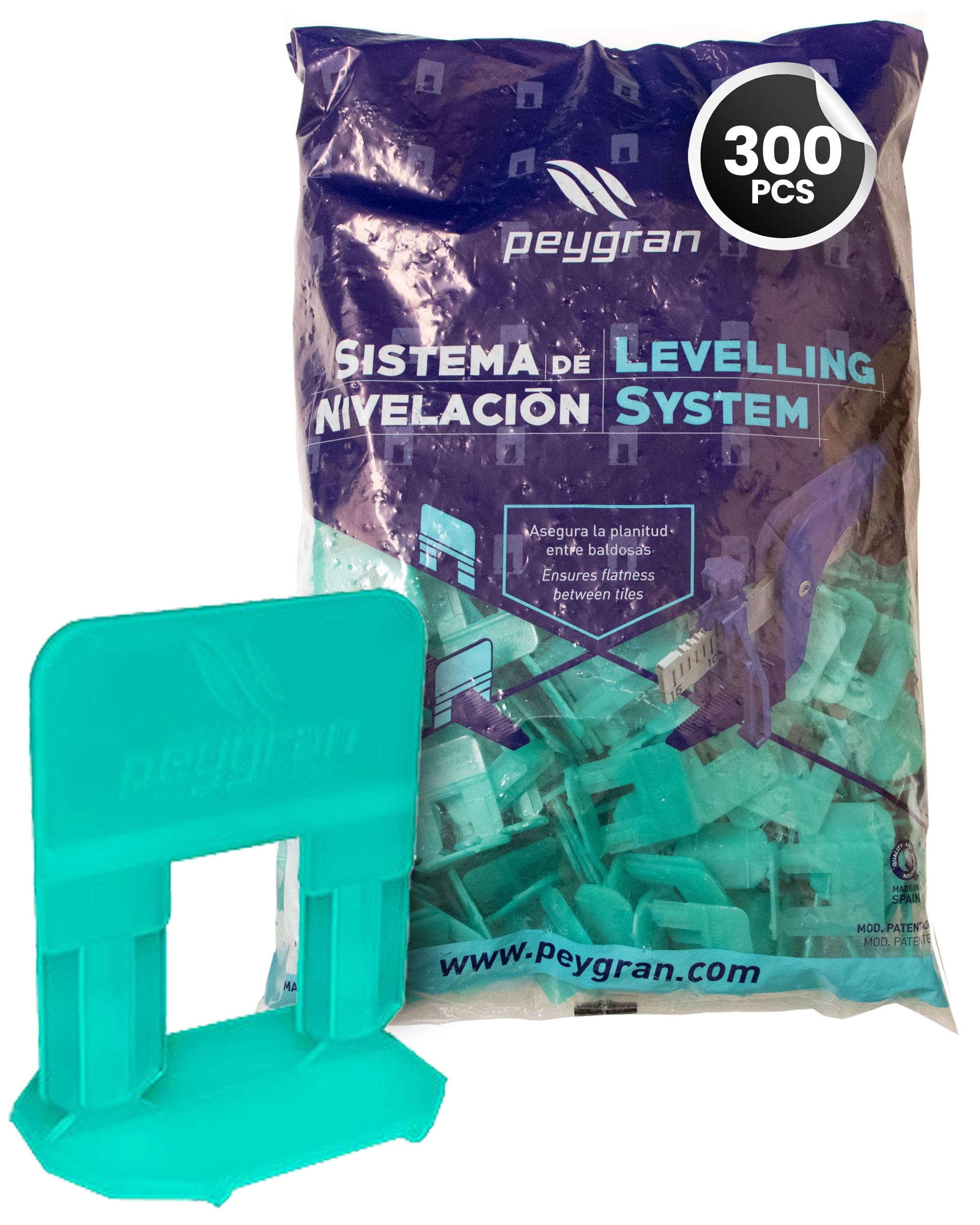 Peygran Tile Leveling System 1/8" (3MM) - 500 Clips